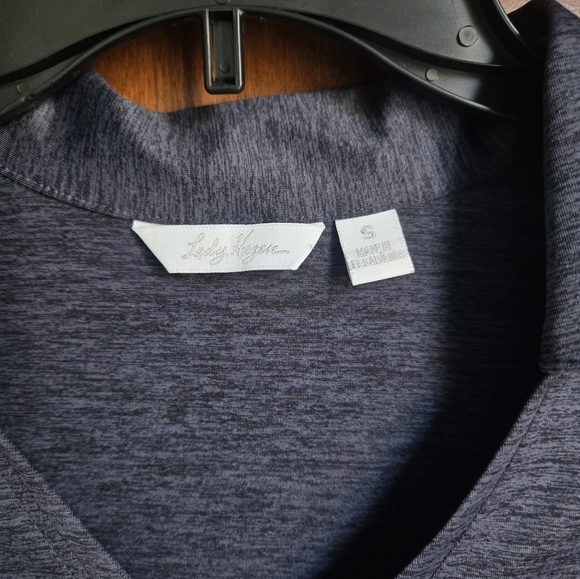 Lady Hagen Short Sleeve Polo Small Heathered Blue - Picture 3 of 5